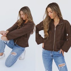 brown teddy jacket